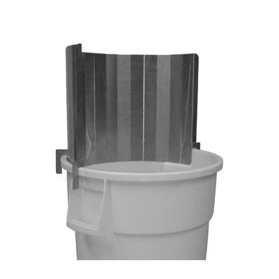 Stainless Steel Trash Can with Splash Guard - Durable Kitchen Garbage Bin for Home, Office & Restaurant Use