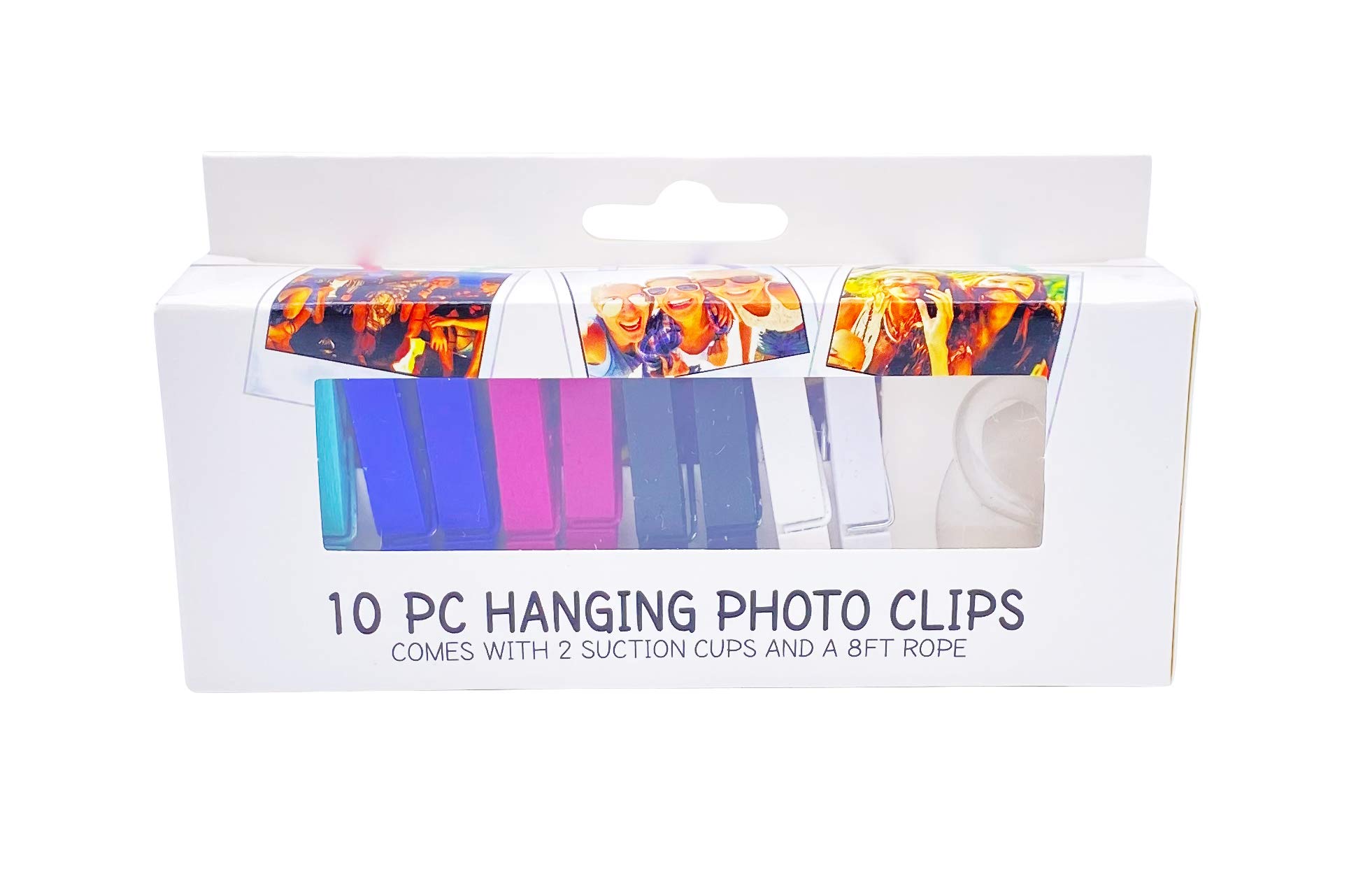 Island Dogs 10-Piece Hanging Photo Clips Set - Decorative Wall Display for Photos, Art, and Memories - Perfect for Bedroom, Nursery, or Office Decor