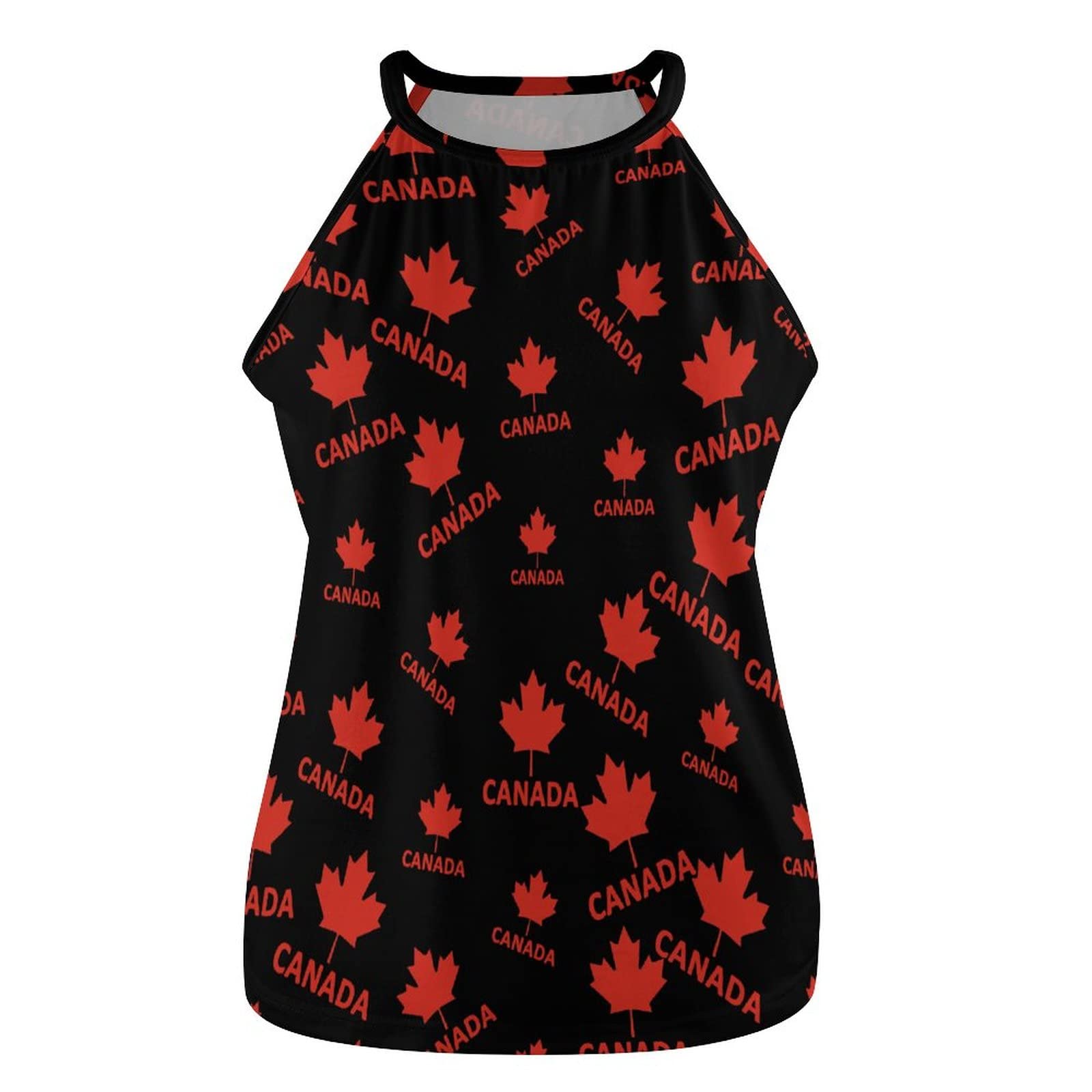 BAIKUTOUAN Women's Canada Flag Maple Leaf Sleeveless Tank Top - Trendy Summer T-Shirt for Casual Wear, Outdoor Activities & Patriotic Events