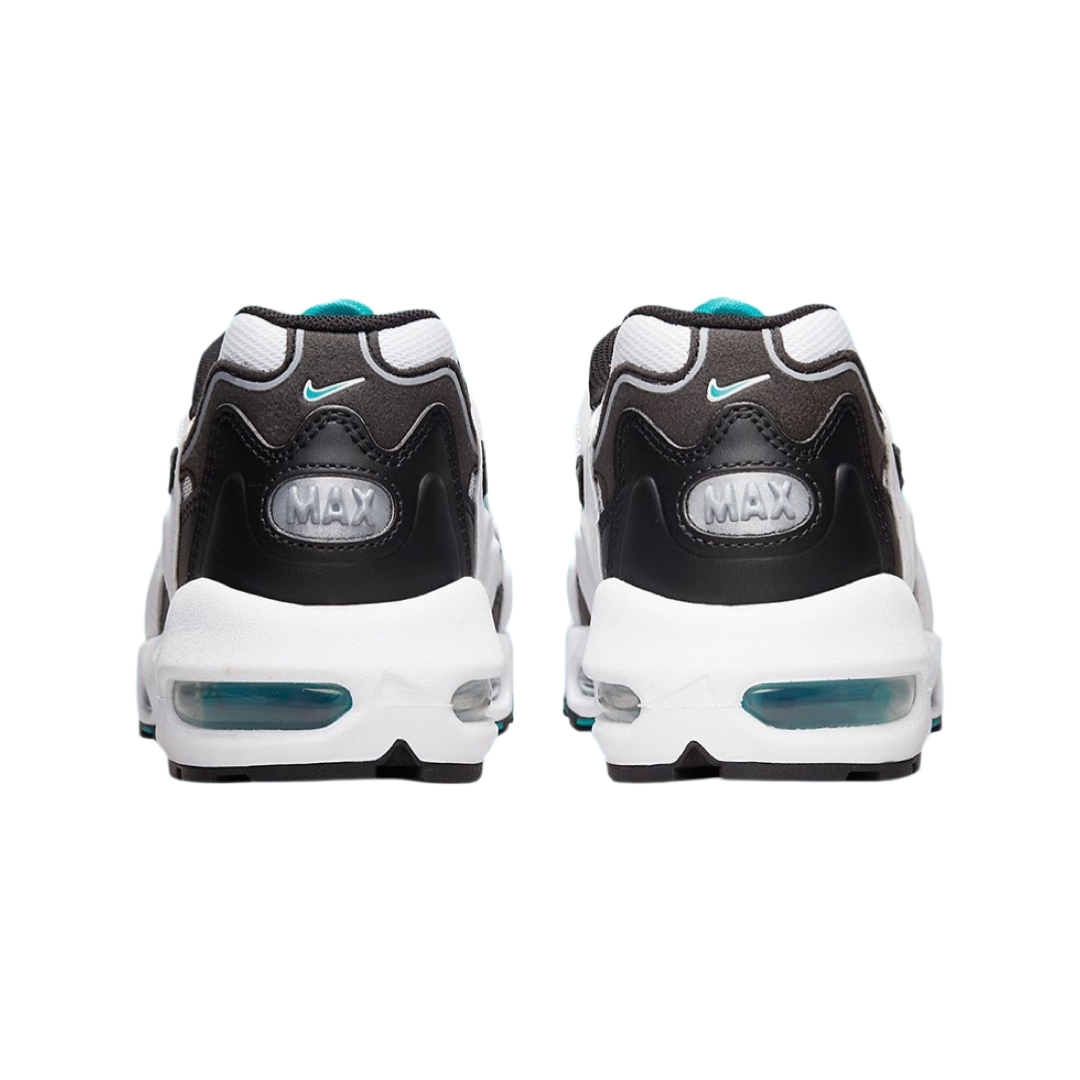 Nike Air Max 96 II White Mystic Teal Black Men's Running Shoes - Lightweight Cushioned Sneakers for Jogging, Gym Workouts & Casual Wear