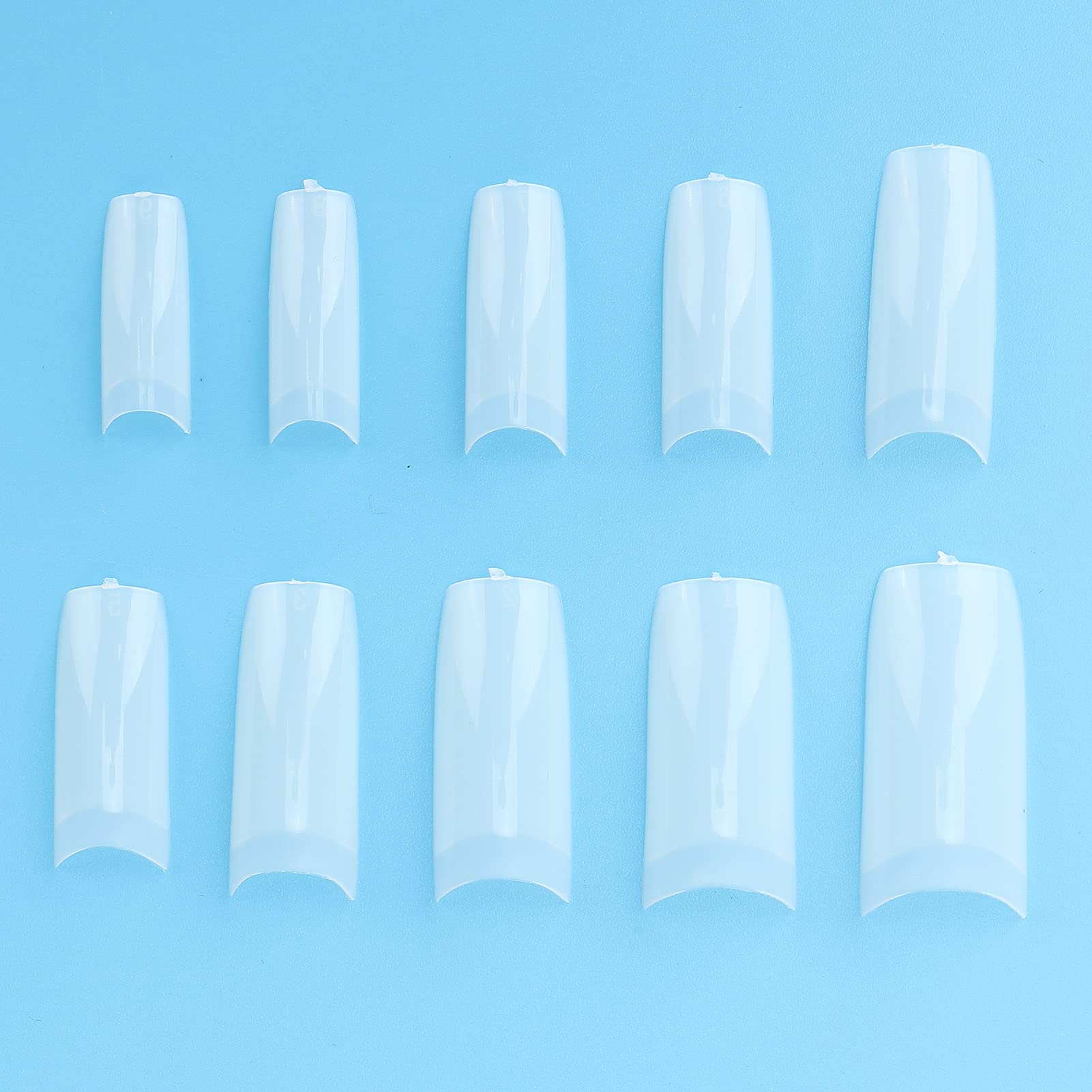 Professional Fake Nail Tips - Safe, Eco-Friendly & Sturdy Artificial Nails for Salon & Home Use | Perfect for Nail Art, Manicures & Cosmetics Stores (N5346-02)