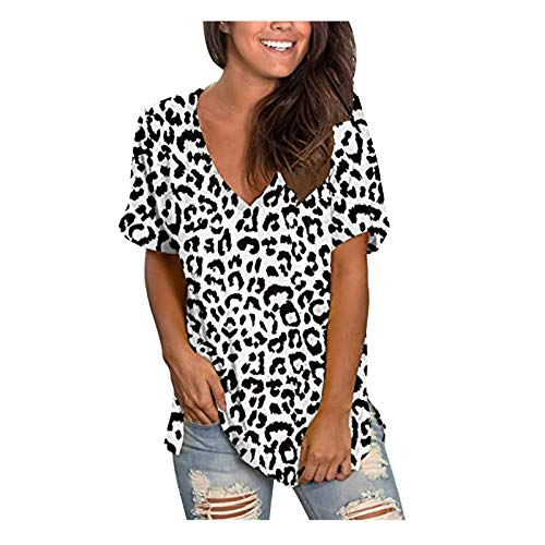 Women's V-Neck Tie-Dye T-Shirt with Pocket - Soft, Loose Fit Casual Short Sleeve Top for Summer - Perfect for Beach Outings, Weekend Errands & Layering Under Cardigans