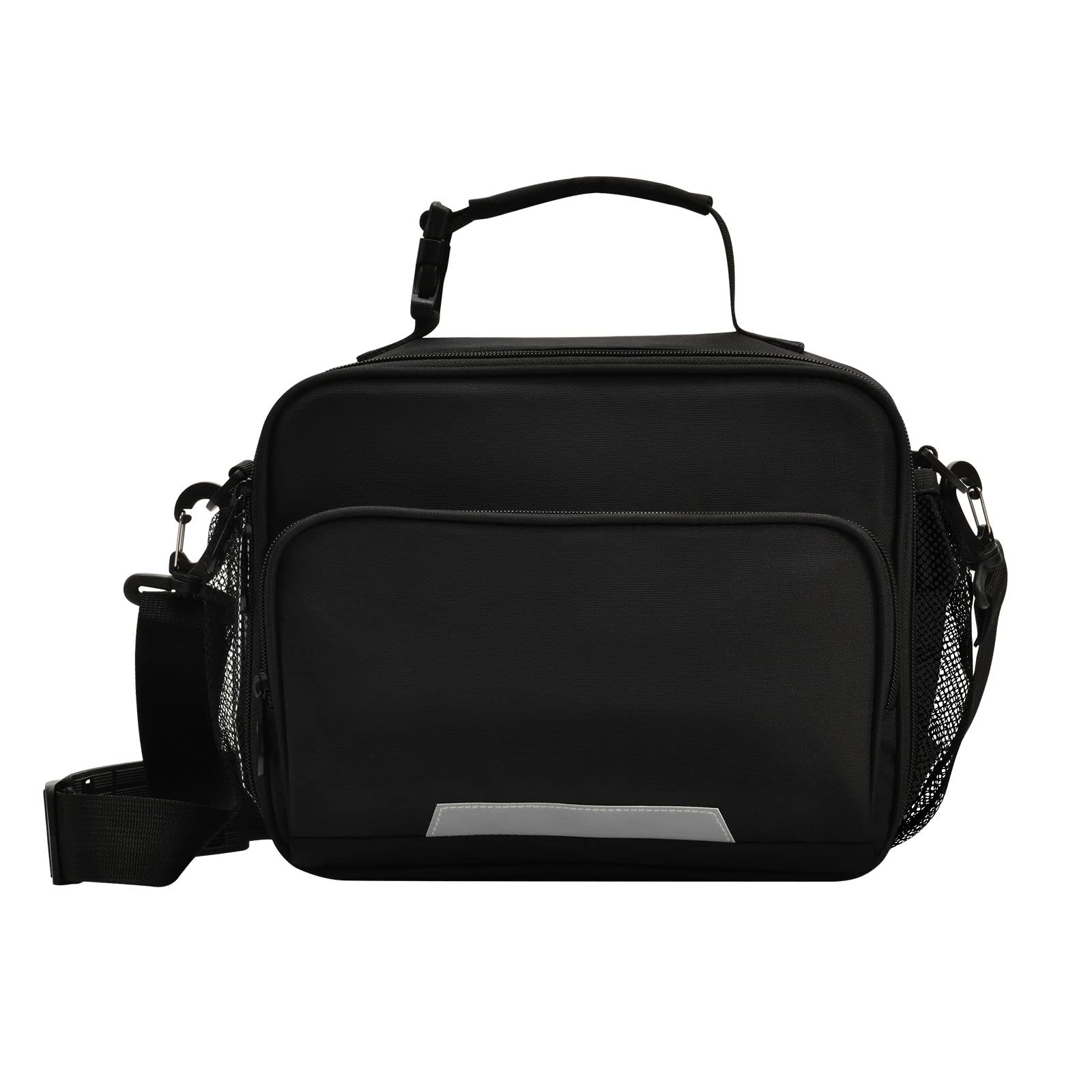 Insulated Reusable Lunch Bags for Kids - Black School Lunch Box for Boys & Girls, Adults - Perfect for School, Work, Picnics & Travel