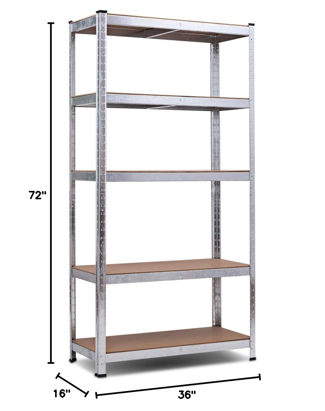 Giantex 5-Tier Heavy Duty Steel Shelving Unit - 36
