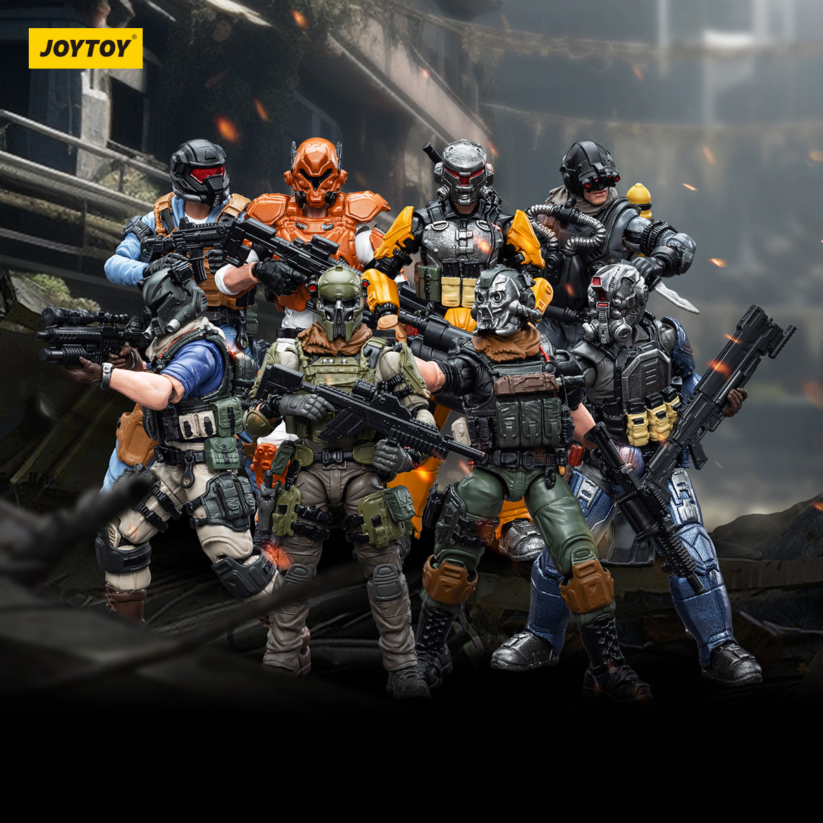 1/18 JOYTOY 3.75 Inch Military Action Figure Army Builder Set - Perfect for Collectors, Diorama Displays & War Game Scenes
