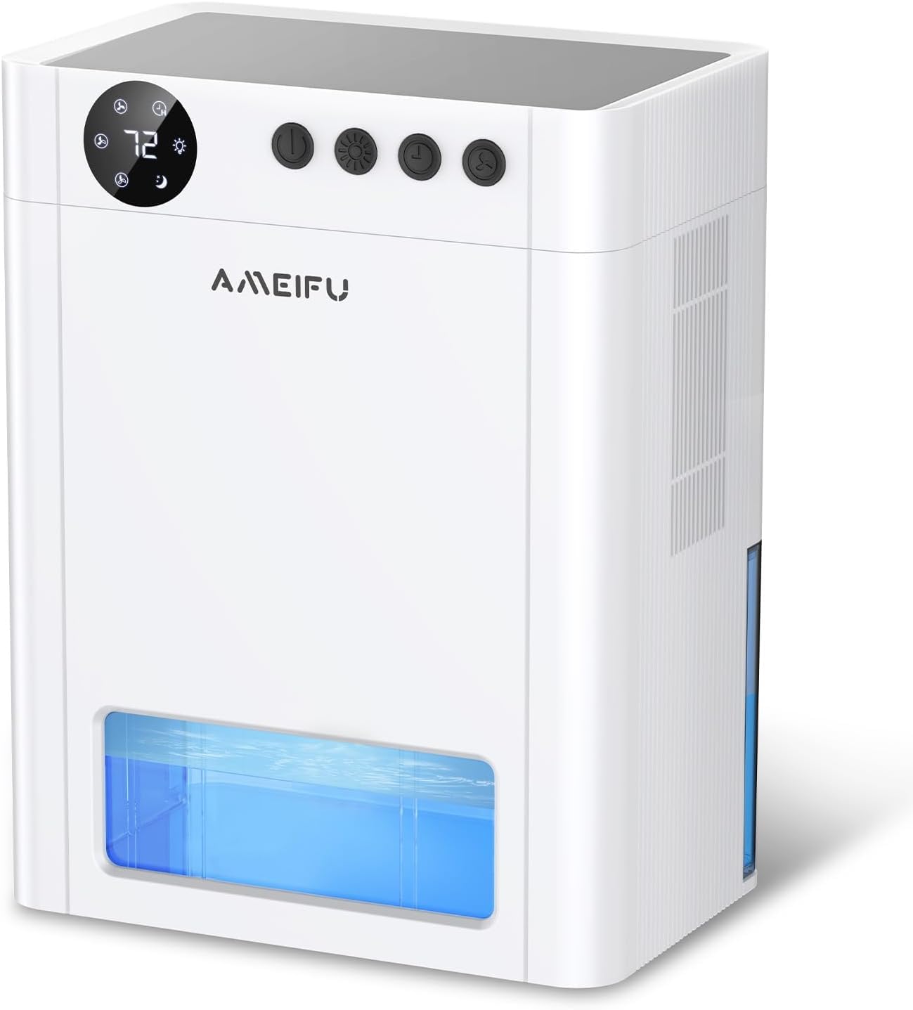 AMEIFU 135 OZ Large Capacity Dehumidifier for Home - Ultra Quiet Energy Efficient Air Dryer for Basement, Bedroom, Bathroom (980 sq.ft Coverage) - Perfect for Mold Prevention & Humidity Control in Damp Spaces