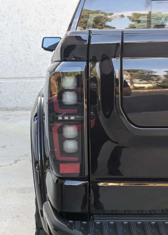 GMC Sierra 2500/3500 2020-2023 LED Tail Lights - Smoked OLED Replacement for OEM - Perfect for Night Driving & Off-Road Adventures