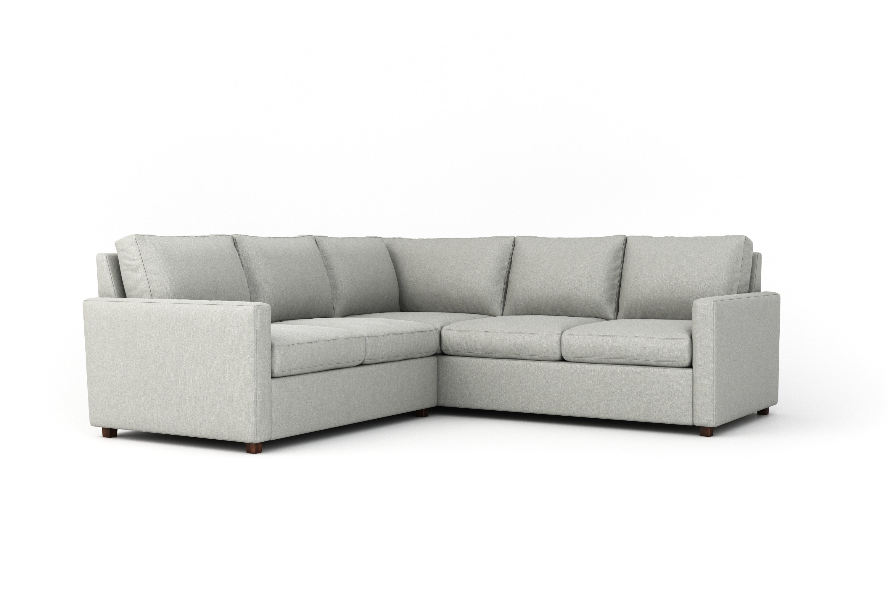 Comfortable Couch Potato Lite Sectional Sofa - Modern L-Shaped Living Room Furniture for Small Spaces | Perfect for Apartments, Lounging & Movie Nights