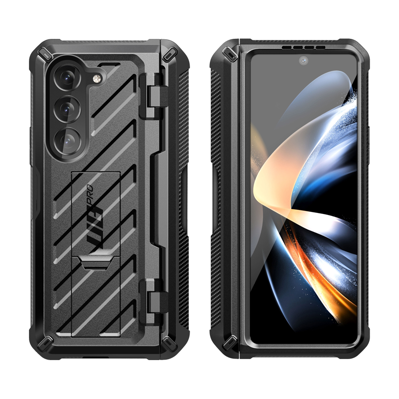 Samsung Galaxy Z Fold5 Unicorn Beetle PRO Heavy Duty Rugged Case with S Pen Holder - Shockproof & Drop Protection - Open Box Black - Perfect for Outdoor, Work & Travel Protection