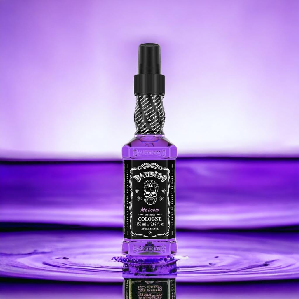 Bandido Aftershave Cologne for Men - Refreshing & Cooling Eau de Cologne with 70% Alcohol Content - 150ml Bottle - Perfect for Post-Shave Care & Daily Fragrance
