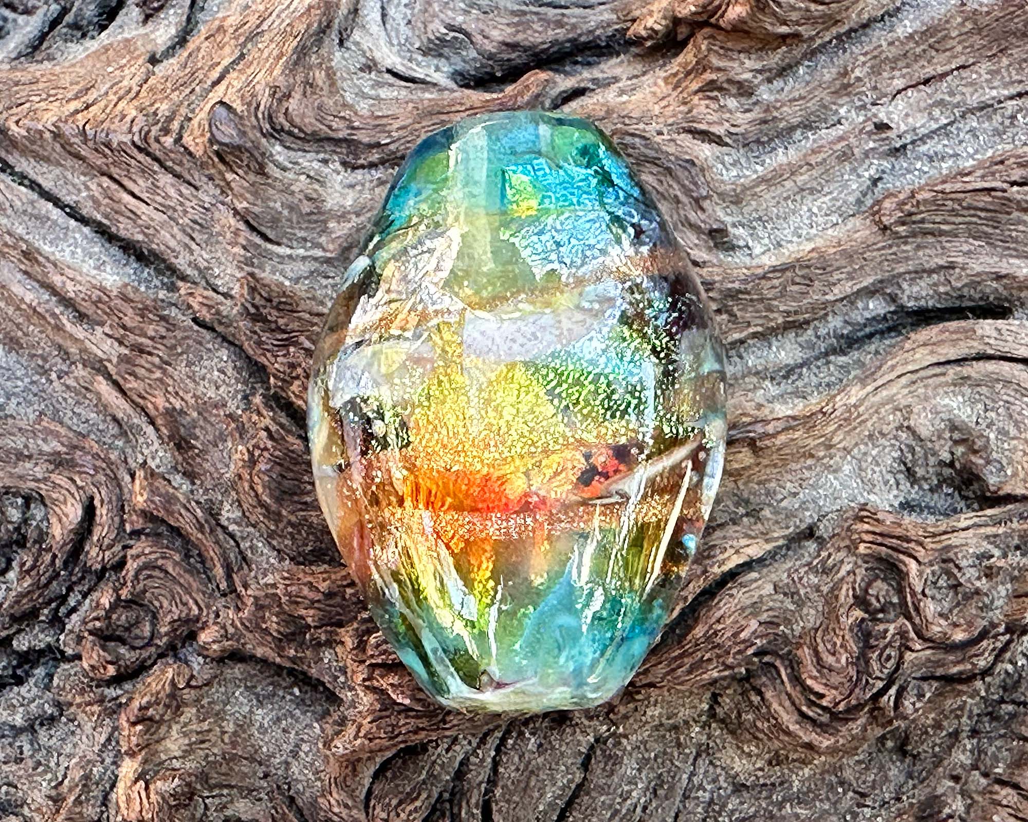 Handmade Cosmic Blue Lampwork Glass Focal Bead for Jewelry Making - Perfect for Necklaces, Bracelets & DIY Crafts