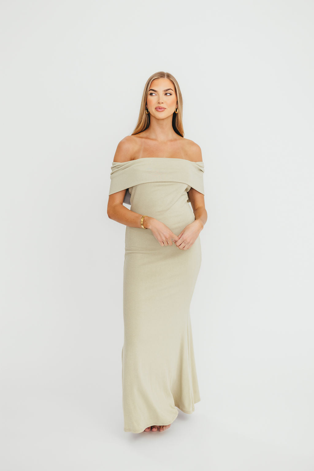 Monroe Maxi Dress in Sage - Bump Friendly Maternity Dress for Women | Comfortable & Stylish Pregnancy Outfit for Casual Wear, Baby Showers & Special Occasions