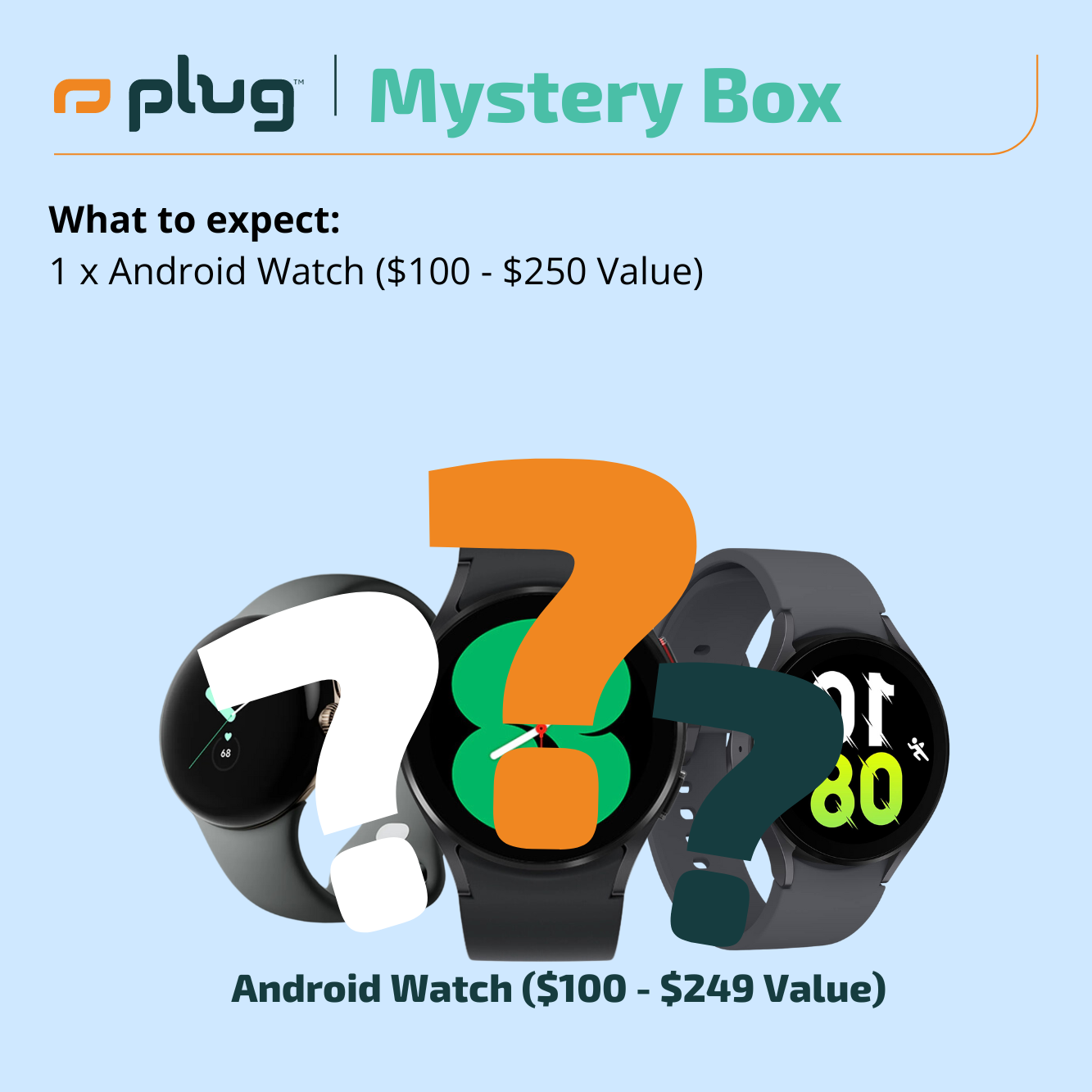 Android Smart Watch Mystery Box - Unbox Surprise Wearable Tech for Fitness & Style | Perfect Gift for Men & Women