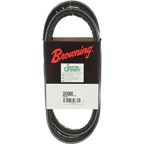 Browning 5VX860 Gripnotch V-Belt - 86 Inch Outside Length - Heavy Duty Power Transmission Belt for Industrial Machinery & Automotive Applications