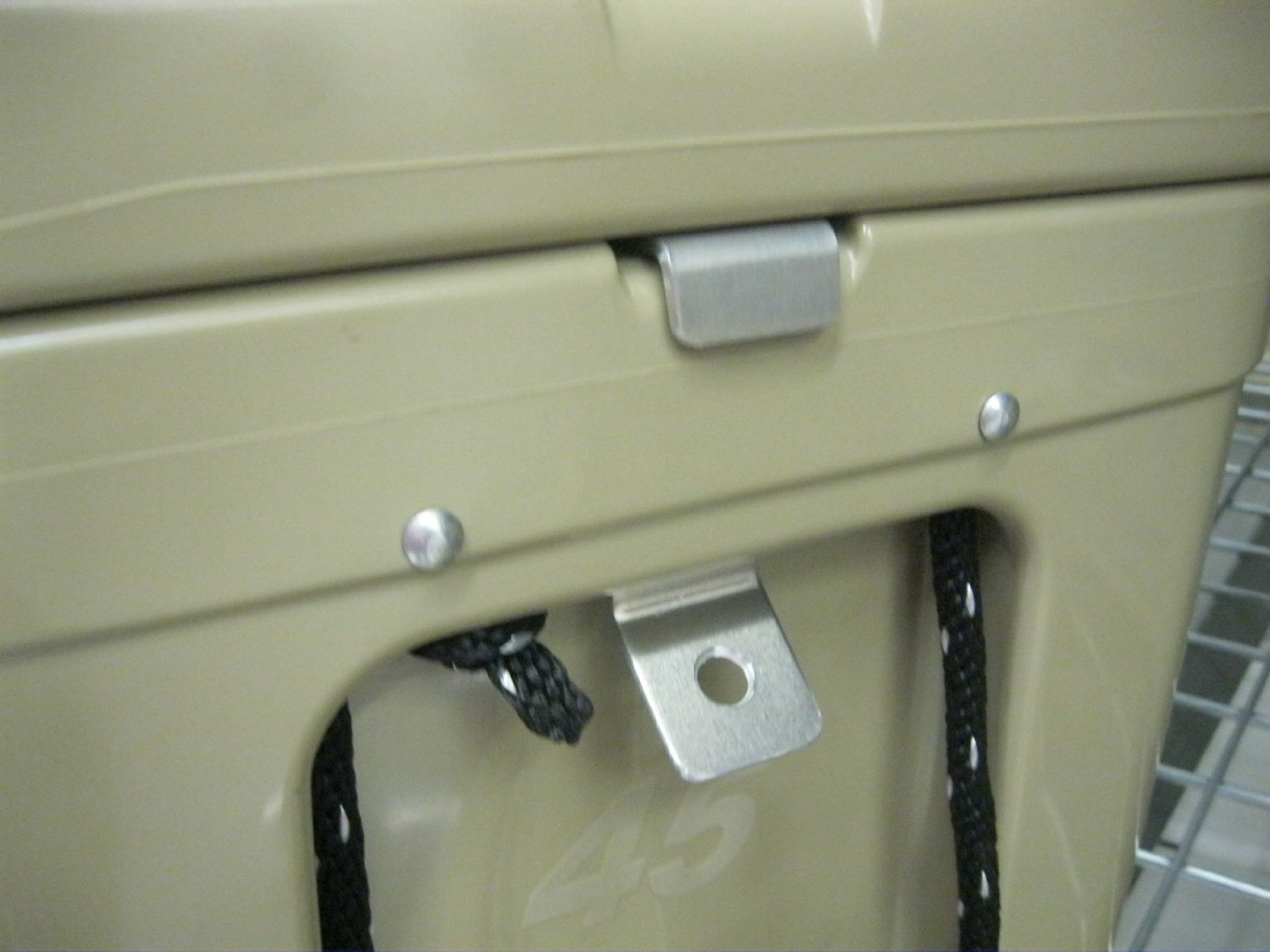 YETI Tundra Cooler Lock - Heavy Duty Aluminum Overbend Brackets for Ultimate Security, Compatible with YETI Hard Ice Chests - Perfect for Outdoor Adventures, Camping, and Tailgating