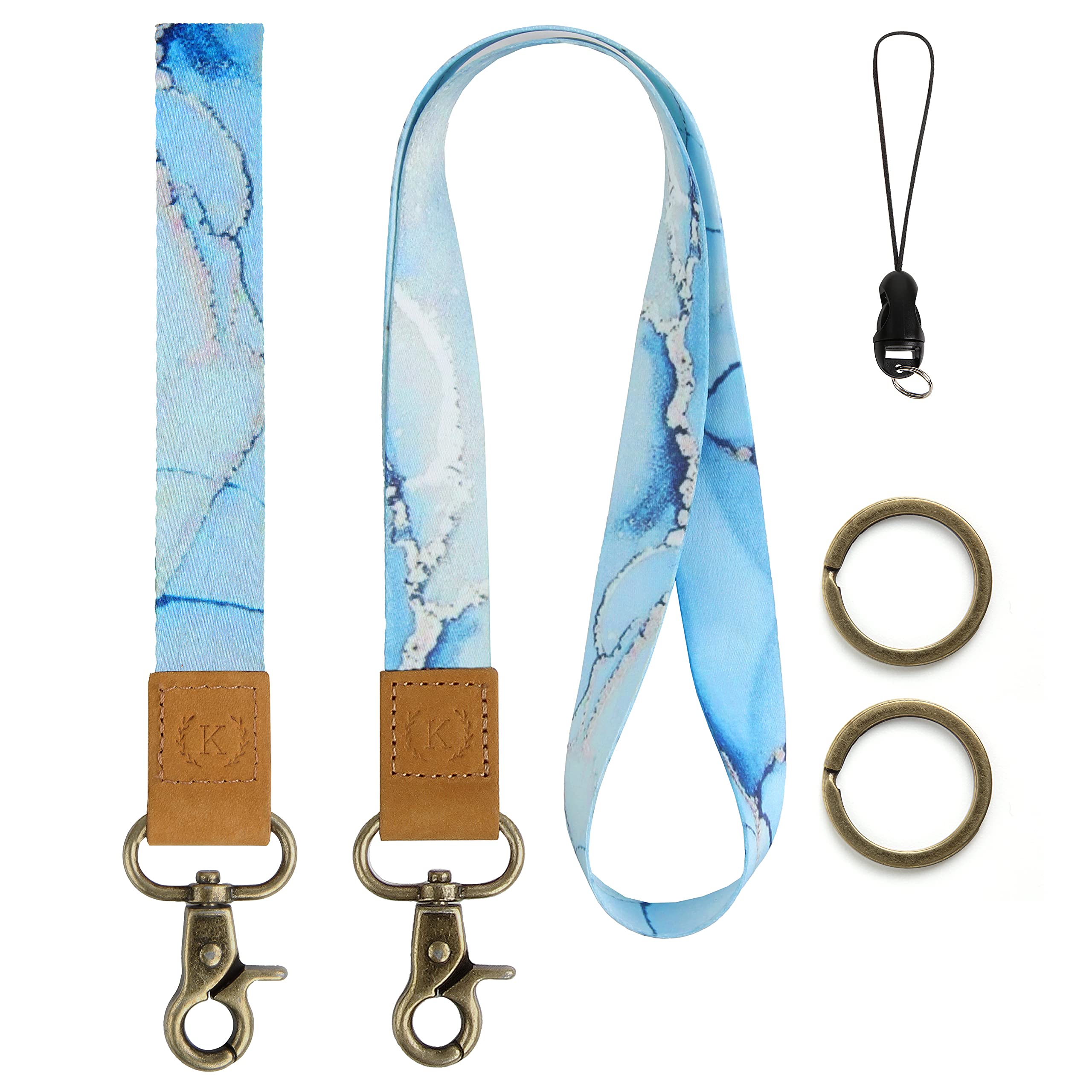 Stylish Lanyard for Keys & ID Badge - Soft Durable Polyester - Office & Travel Use