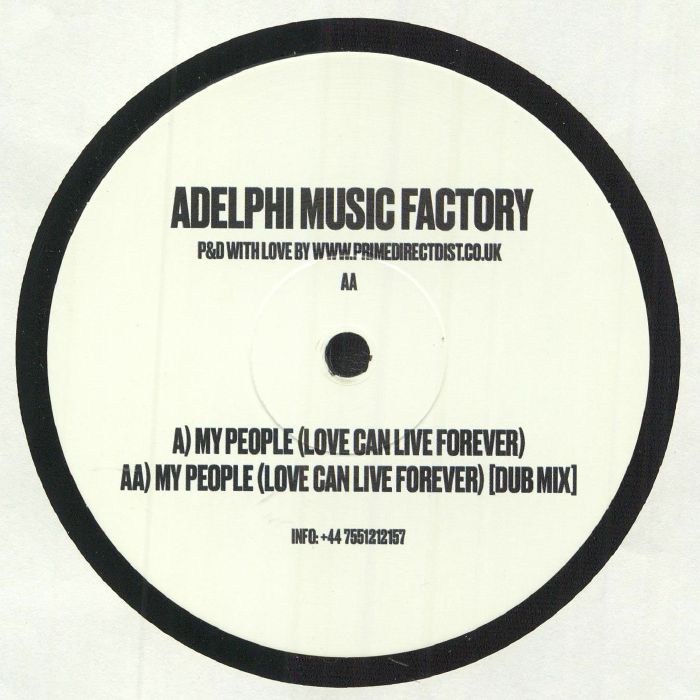 Adelphi Music Factory – My People (Love Can Live Forever) AMF004 Vinyl Record | House Music Collector's Edition | Perfect for DJ Sets & Dance Parties