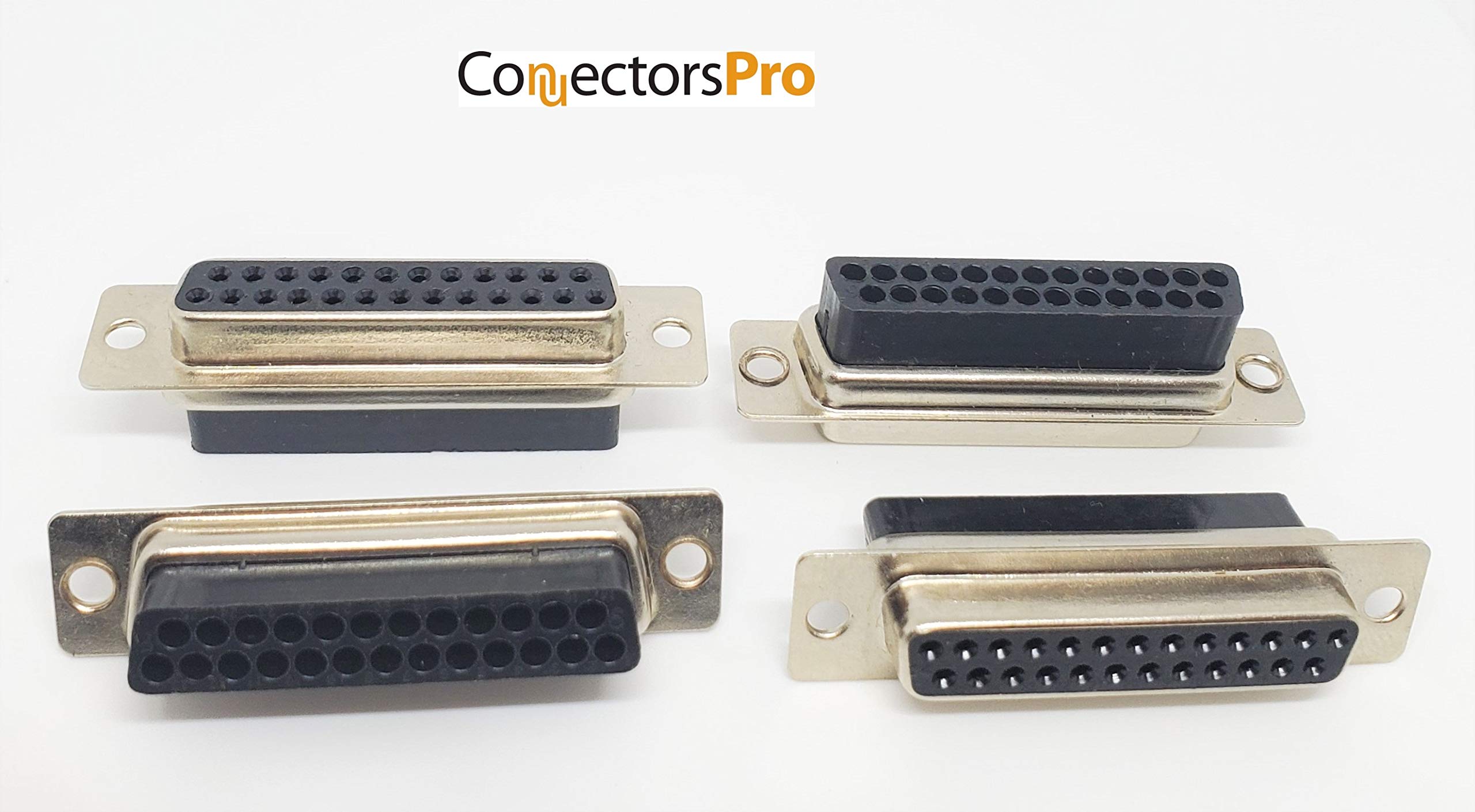 DB25 Female D-Sub Crimp Connector - 50 Pcs Pack, High-Quality No Pin PC Accessories for Industrial and Computer Hardware Applications