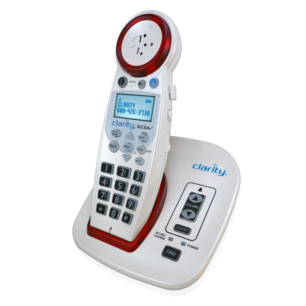 Clarity Professional XLC3.4+ Amplified Phone - High Volume Corded Telephone for Seniors & Hearing Impaired - Home & Office Use