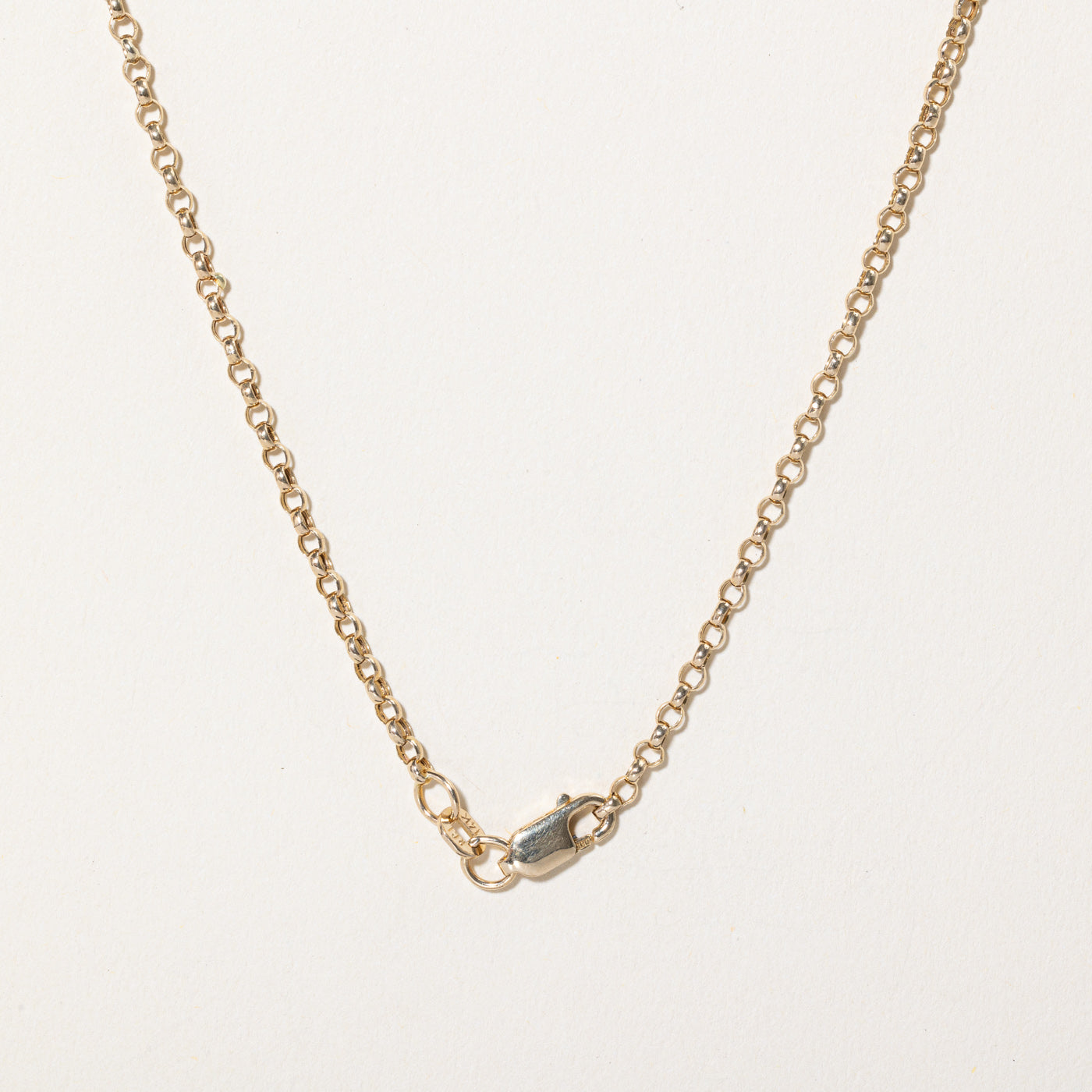 14K Yellow Gold Rolo Chain Necklace - 18 Inch Solid Gold Rope Chain for Women & Men | Perfect for Layering, Gift Giving & Everyday Wear