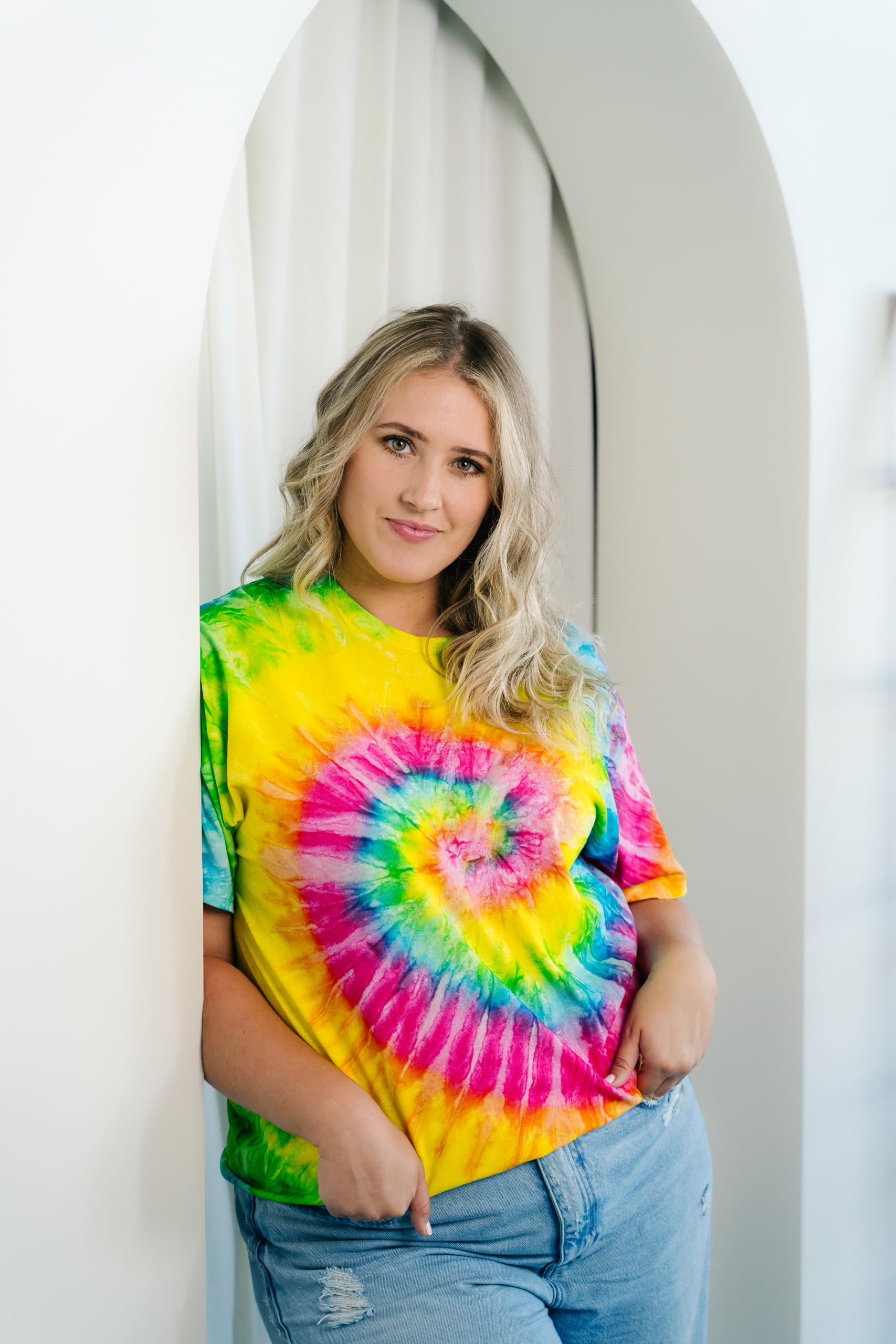 Vibrant Colortone Tie Dye T-Shirts for Men & Women | Soft Unisex Short Sleeve Cotton Tees | Perfect for Summer Festivals, Beach Outings & Casual Wear