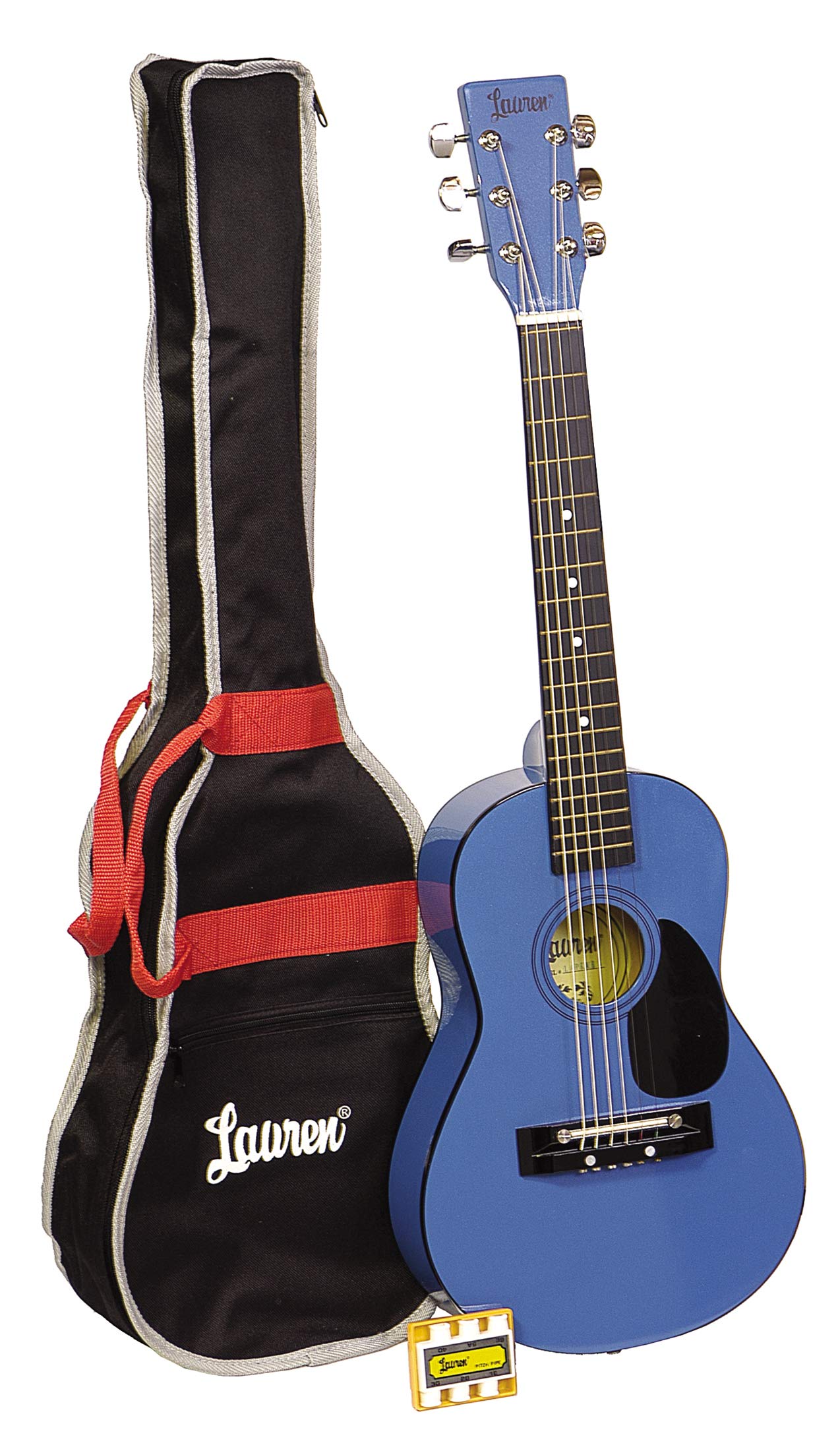 6 String Acoustic Guitar for Beginners - Right Handed, Blue Color, 30 Inch Size - Perfect for Camping, Travel & Home Practice (LAPKMBL-A)