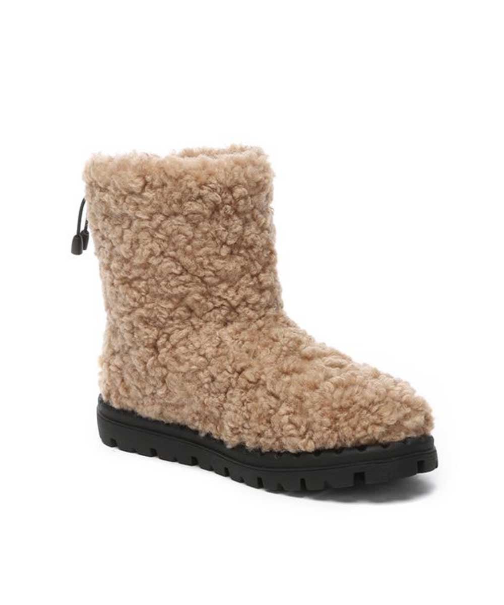 Women's Warm Plush Wool Winter Boots - Cozy Slip-On Snow Boots for Women, Perfect for Cold Weather, Snow Days & Indoor Comfort