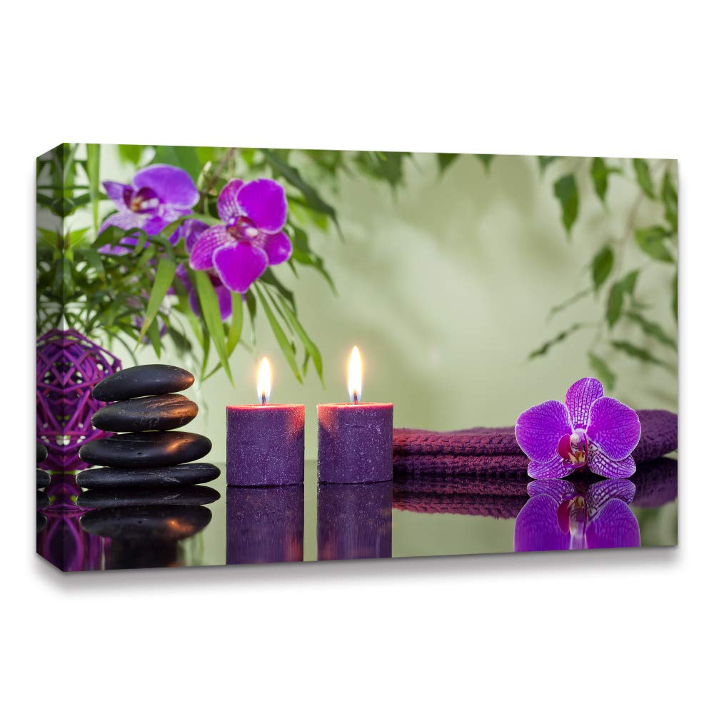 IDEA4WALL Christmas Candles Canvas Wall Art - 32x48 Inch Framed Home Decor Painting for Holiday Celebration | Perfect for Living Room, Bedroom & Office Decor