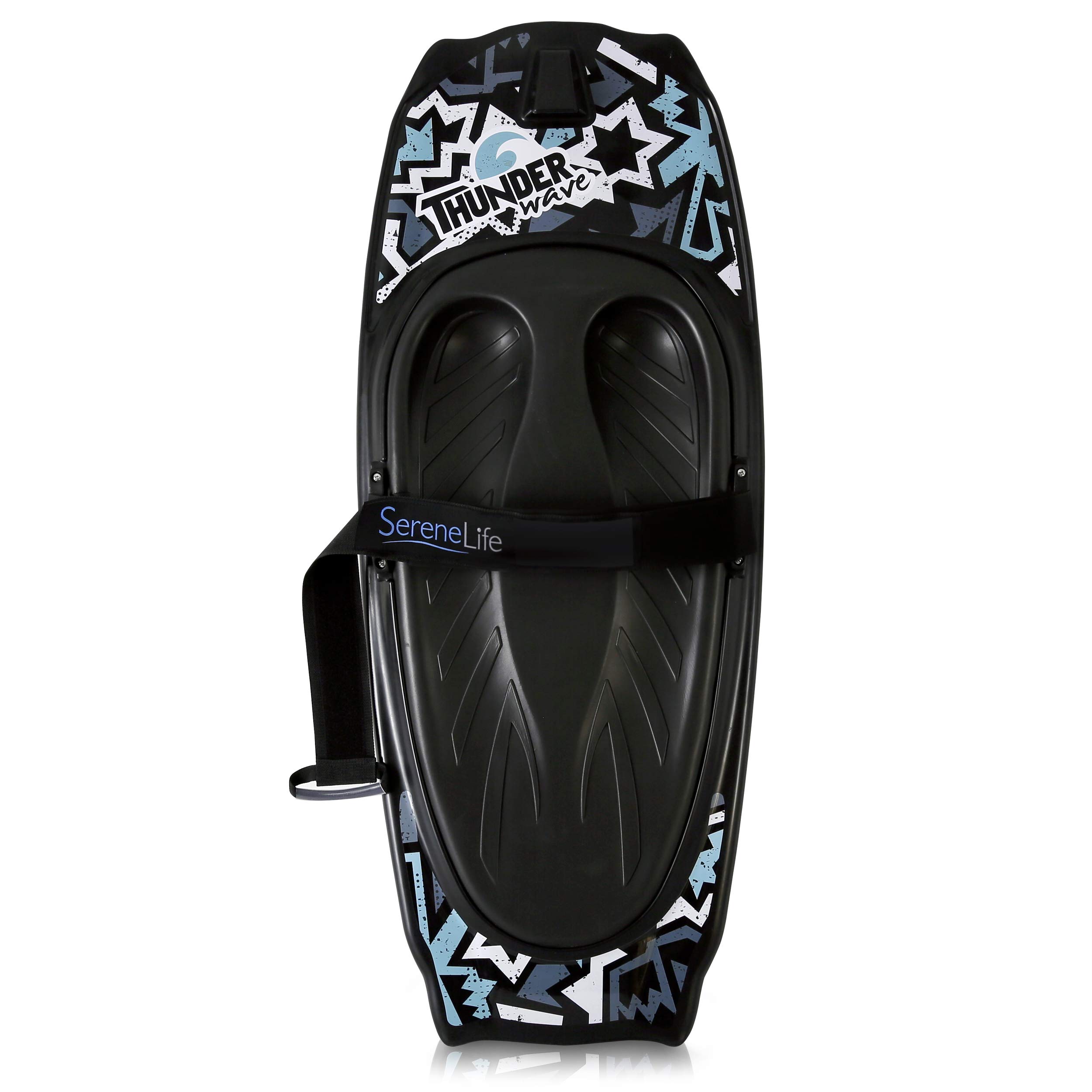 SereneLife Water Sports Kneeboard with Hook & Adjustable Strap for Kids & Adults - Perfect for Boating, Waterboarding, Kneeling Boogie Boarding & Knee Surfing | Great for Lakes, Beaches & Water Parks