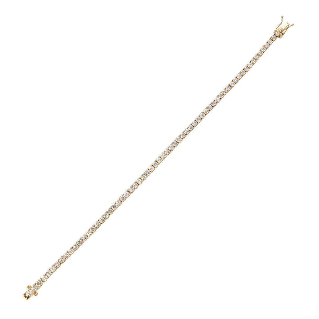 3ctw Diamond Tennis Bracelet in 14K Yellow Gold - Elegant Jewelry for Women, Perfect for Weddings, Parties & Special Occasions