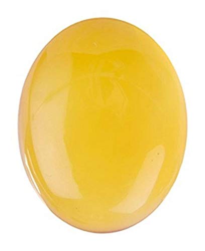 Natural Yellow Aqeeq Stone - Certified Loose Gemstone for Jewelry Making