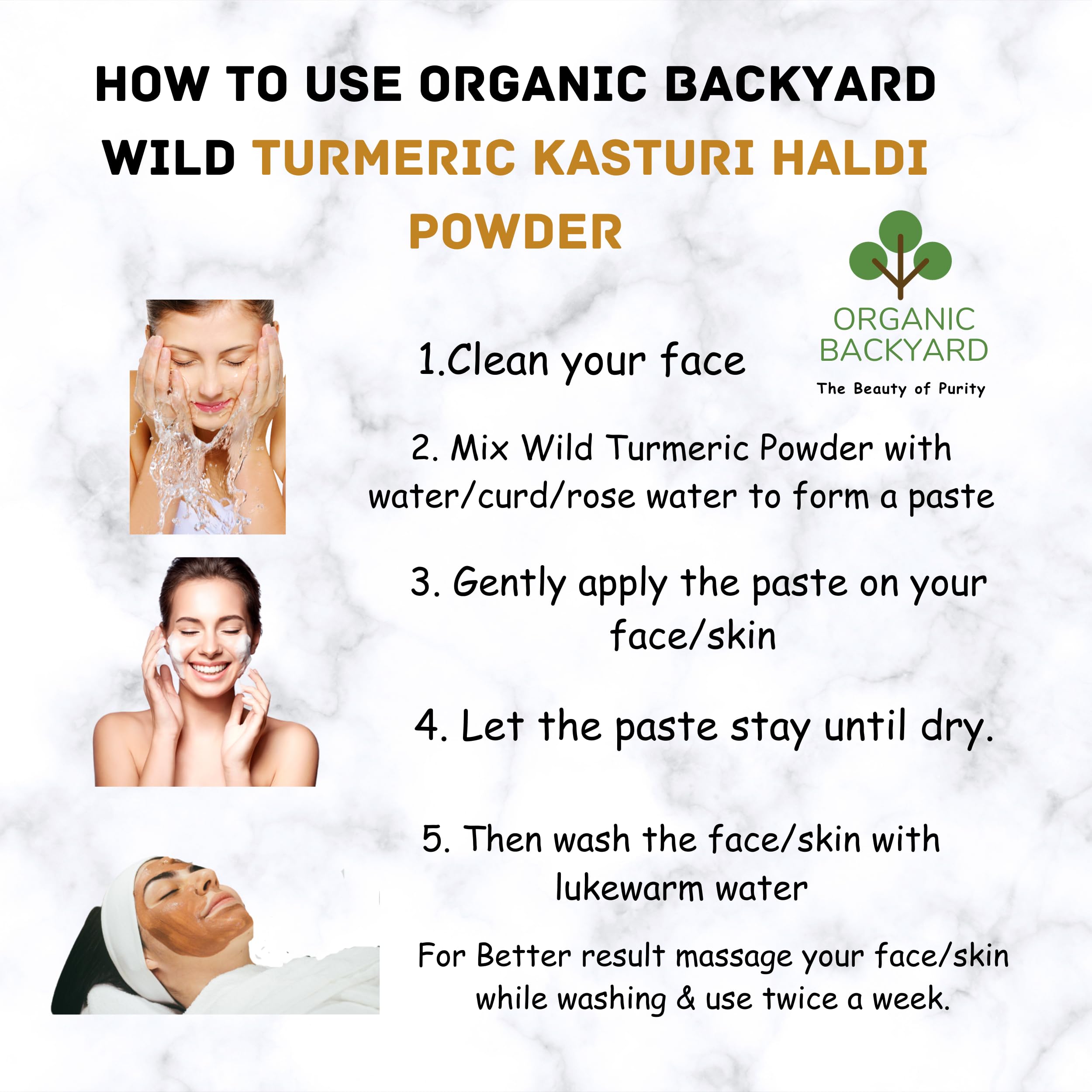 Organic Herbal Glow Duo: 100g Mulethi & Wild Turmeric Kasturi Haldi Powder Combo for Radiant Skin - Natural Face Mask & Brightening Treatment for Glowing Complexion - Perfect for DIY Skincare & Ayurvedic Beauty Rituals