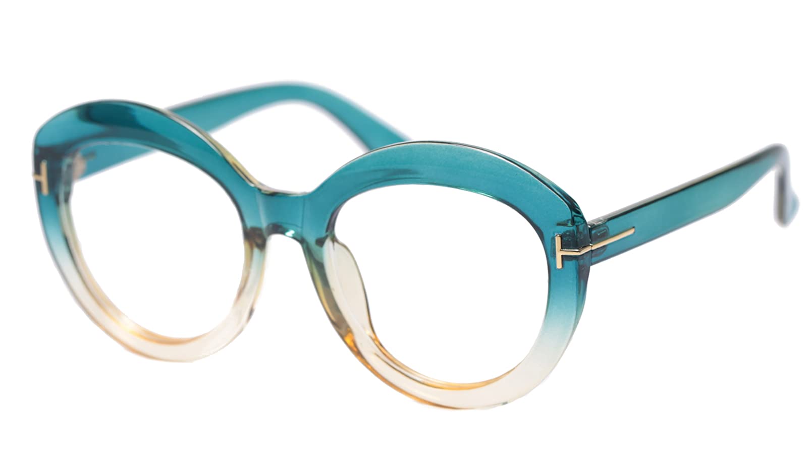 SOOLALA Retro Reading Glasses for Women - Round Frame for Presbyopia & Farsightedness - Perfect for Reading & Crafts