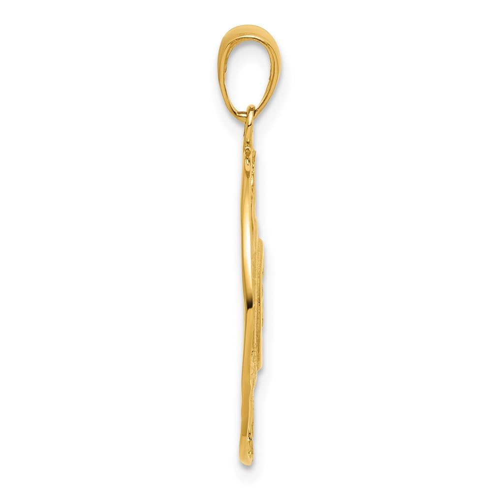 14K Yellow Gold Sun Moon Stars Pendant - Perfect for Gifts & Layering