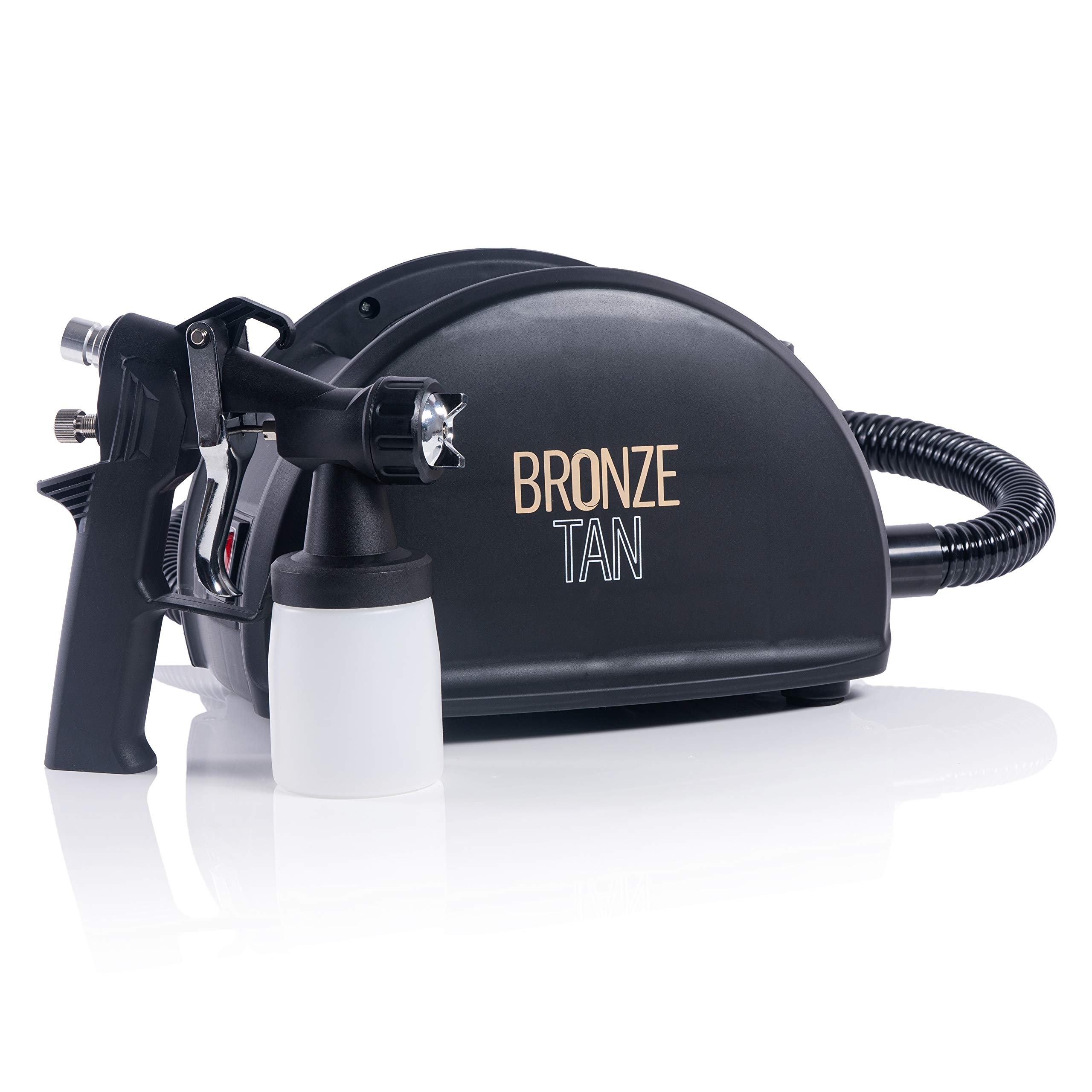 Professional Bronze Tan Spray Tanning Kit with Machine, Quick-Setup Tent, Feet Pads & Accessories - Complete Salon & Home Spray Tan Solution for Beginners & Professionals - Perfect for Mobile Tanning Services & At-Home Glow