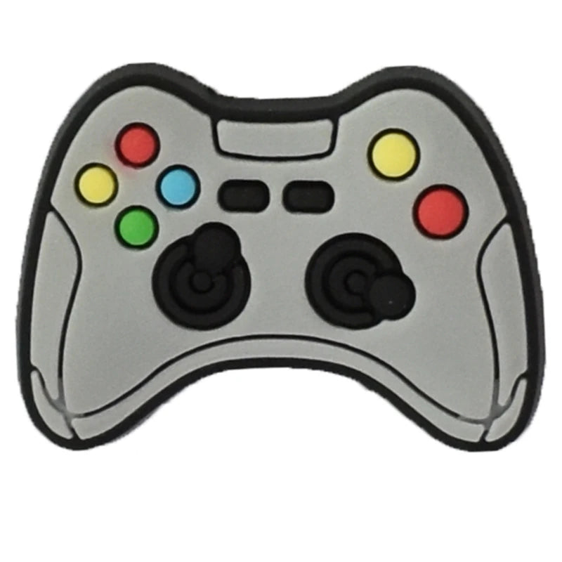 Gaming Shoe Charms for Crocs - Game Controller Badges for Women & Kids - Shoe Pins & Decorative Buckles for Sandals, Jeans & Shoes - Perfect Christmas Gift & Fashion Accessories (Great for Cosplay, Gamer Parties & Everyday Style)