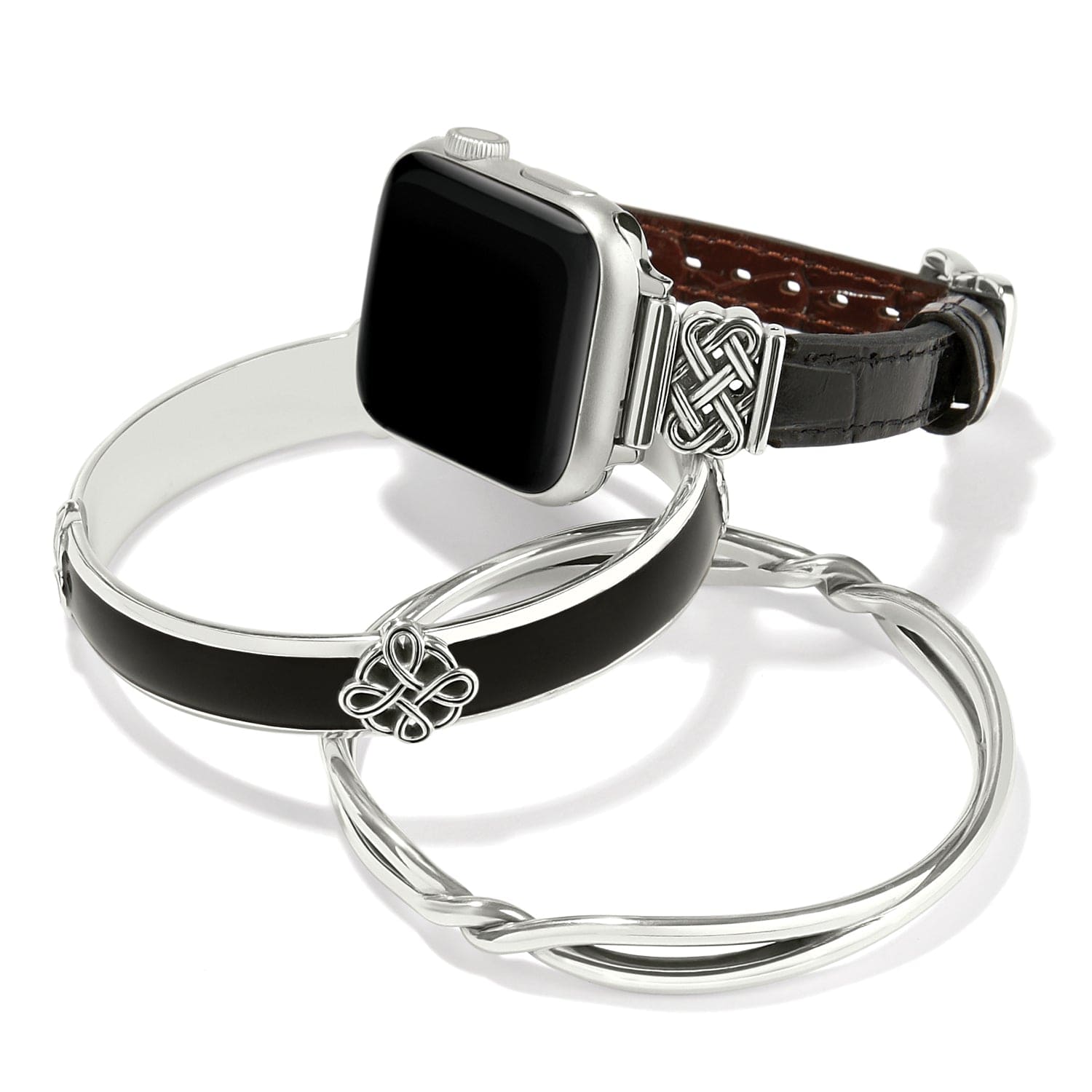Interlok Reversible Watch Band - Adjustable & Durable Strap for Apple Watch, Fitbit, Samsung Smartwatches - Perfect for Workouts, Office & Everyday Wear