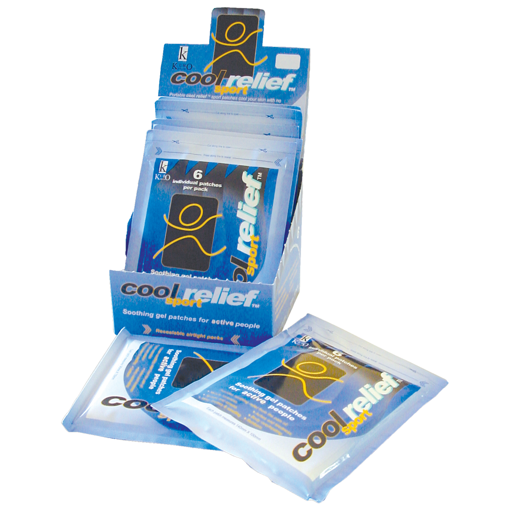 COOL RELIEF Cold Gel Patches - 6 Pack for Muscle Pain Relief & Inflammation - Perfect for Back Pain, Joint Discomfort & Sports Recovery