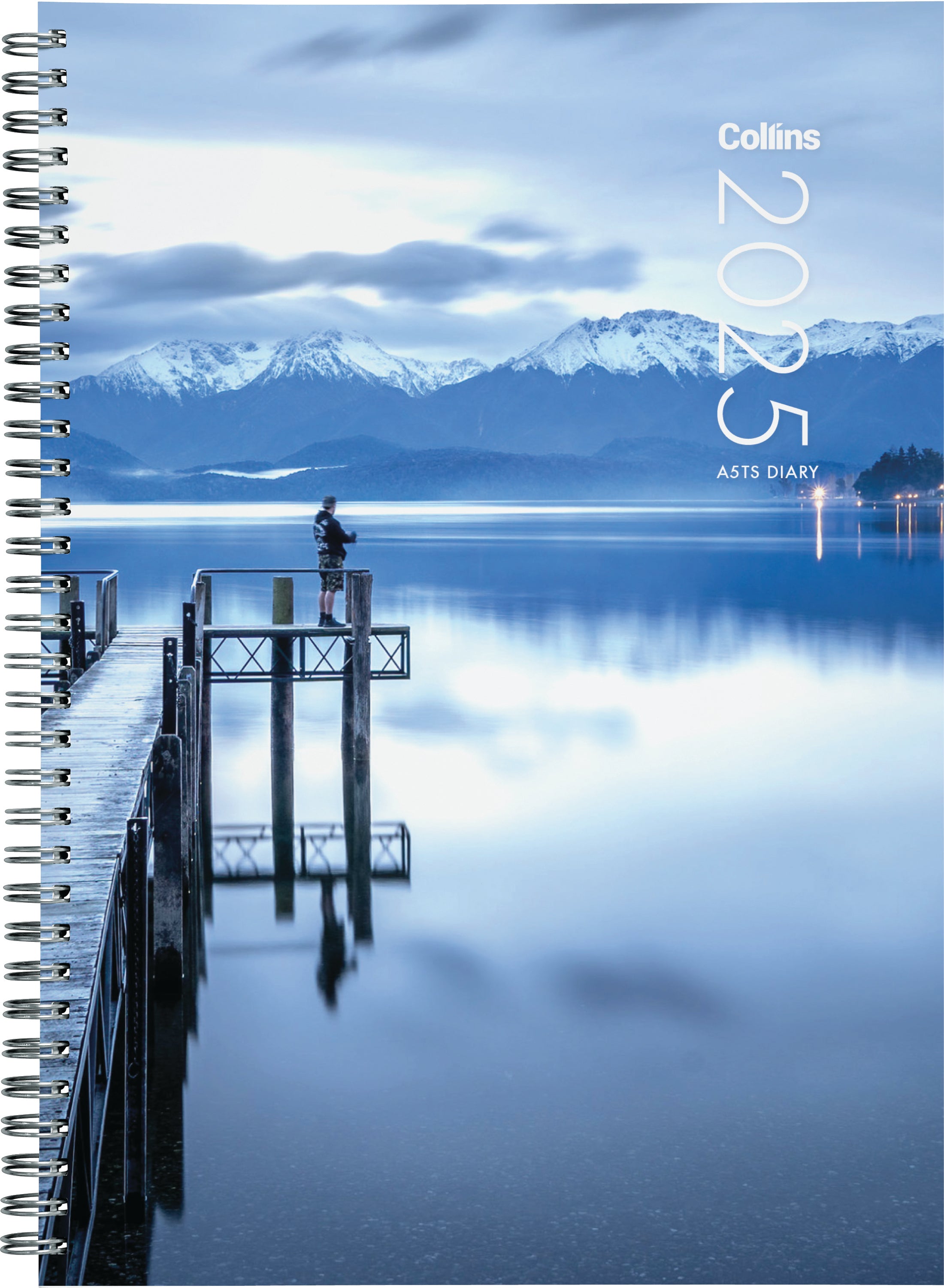 2025 Collins Diary A5TS - Week to View Planner with 2-Sided Art Board Cover, Wiro Bound, 148mm x 210mm - Perfect for Office, School & Personal Organization