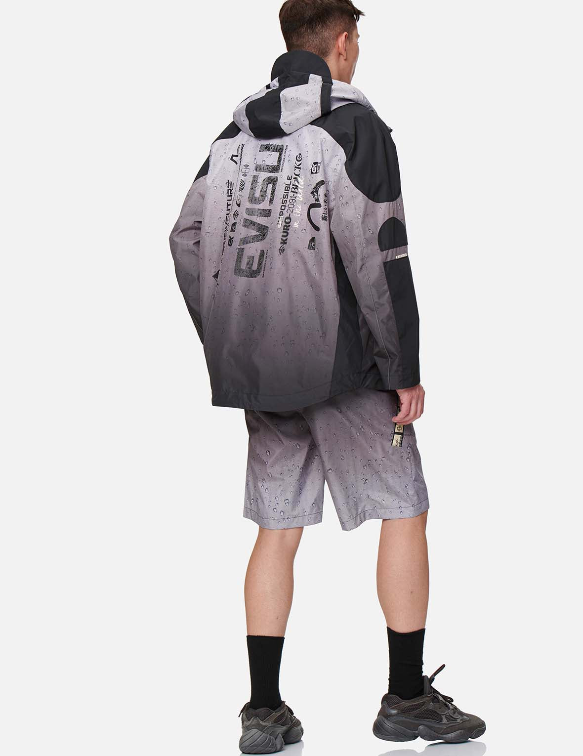 3D Raindrop Print Windbreaker Jacket - Lightweight Waterproof Hiking Jacket for Men & Women | Perfect for Outdoor Activities, Camping, and Running