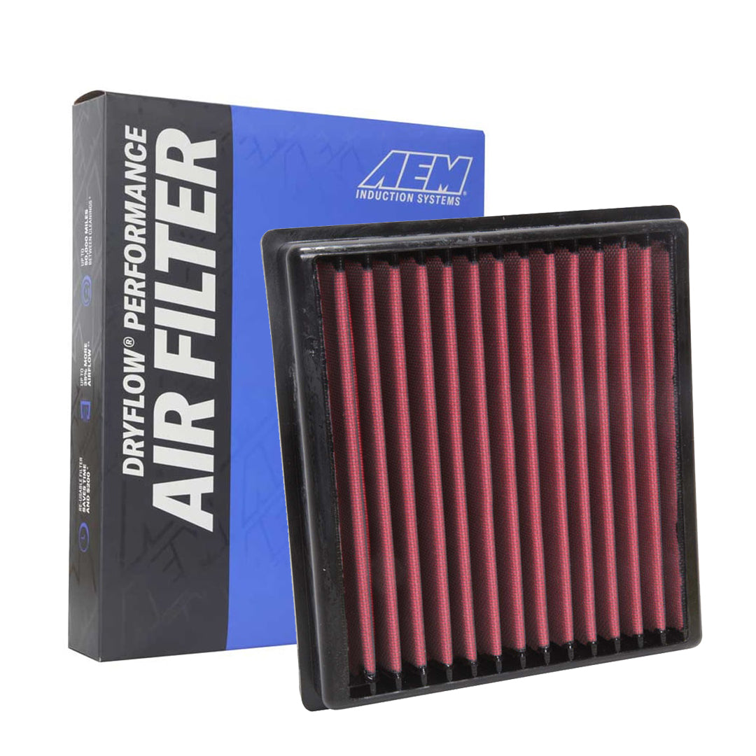 AEM 28-20443 Dryflow Washable Air Filter - High Performance Reusable Air Filter for Cars, Trucks & SUVs - Perfect for Off-Roading, Racing & Daily Driving