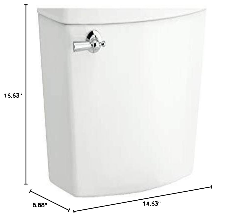 American Standard 4327A104.020 Champion Toilet Tank - White, High-Efficiency 1.6 GPF Flush System - Perfect for Bathroom Renovation & Water Conservation Homes