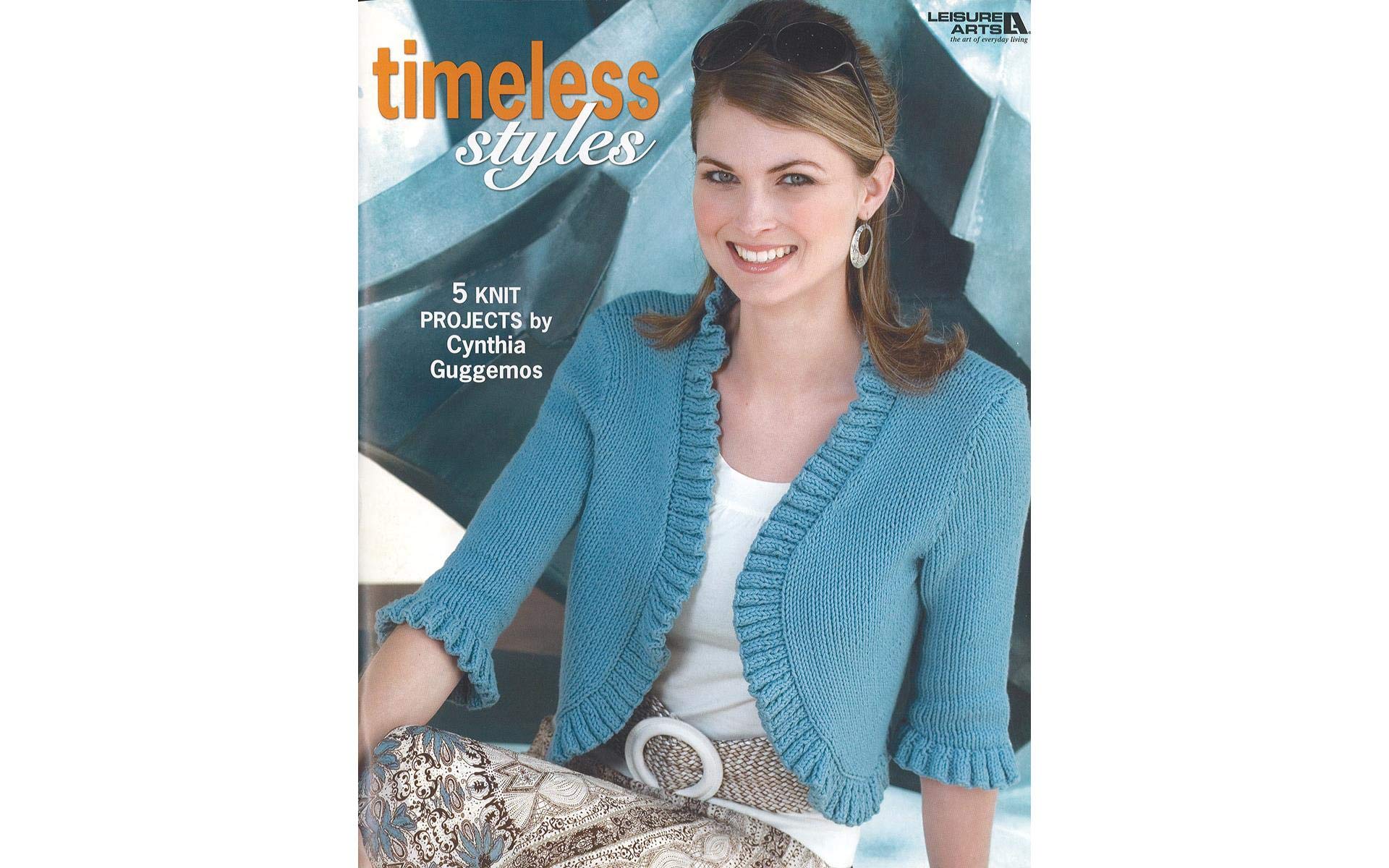 Leisure Arts Timeless Styles Knit Book - Knitting Patterns & How to Knit Guide for Beginners & Experts | DIY Knitting Projects for Scarves, Hats & Home Decor