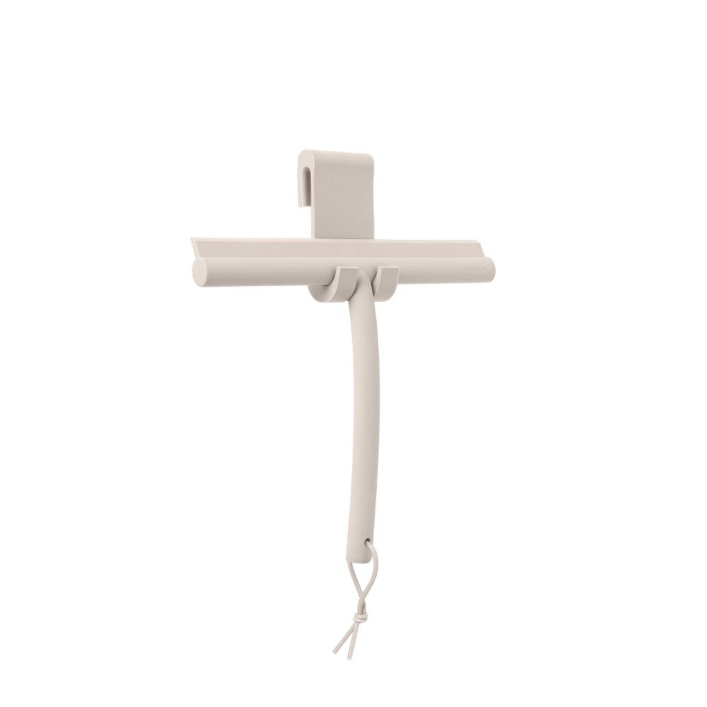 BLOMUS Vipo Squeegee in Moonbeam Finish - Premium Stainless Steel Window and Shower Squeegee for Streak-Free Cleaning - Perfect for Bathrooms, Glass Doors, Mirrors and Car Windows