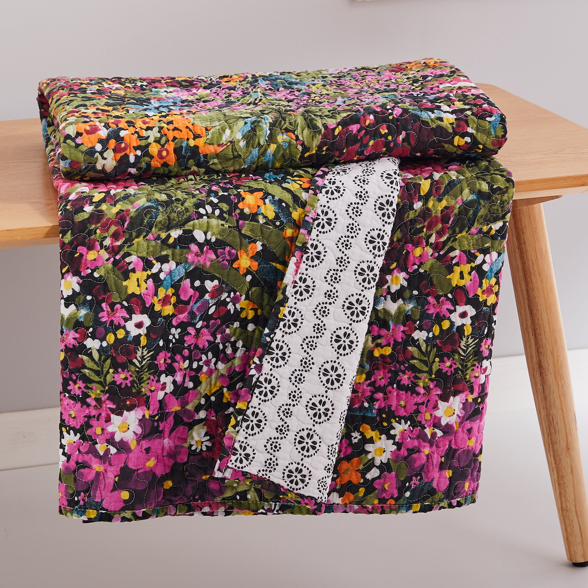 Basel Quilted Throw Blanket - Soft & Cozy Bedspread for Couch, Sofa, and Bed - Perfect for Winter Nights, Home Decor, and Gift Giving