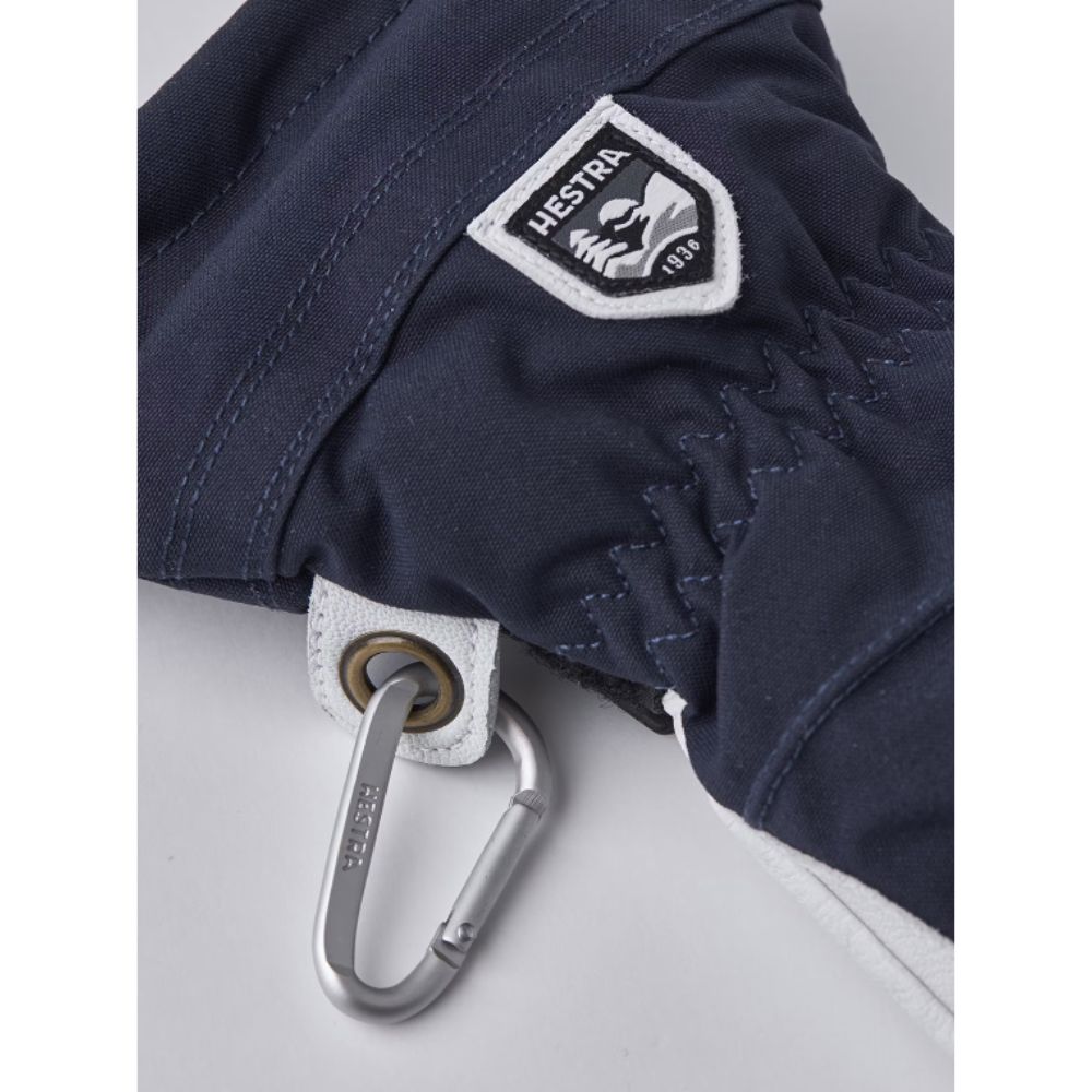 Hestra Heli Women's Ski Mittens - Navy/Offwhite - Warm Waterproof Gloves for Skiing, Snowboarding & Winter Outdoor Activities