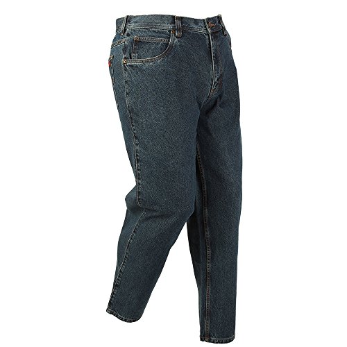 Five Brother Relaxed Fit Flannel-Lined Denim Jeans for Men - Warm Winter Work Pants for Outdoor Activities and Casual Wear