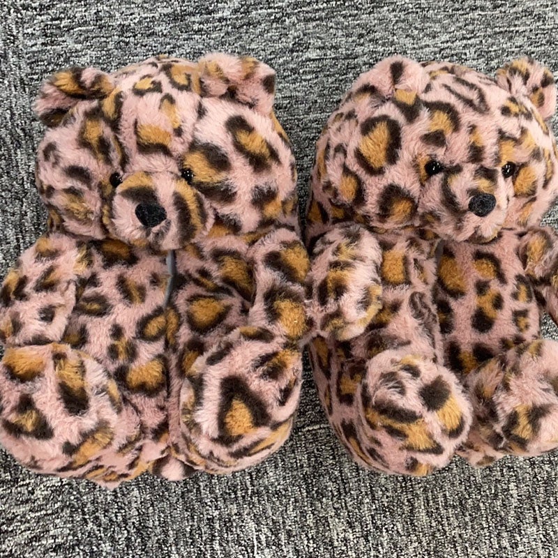 Cozy Women's Teddy Bear Slippers - Soft Plush House Shoes for Indoor Comfort & Warmth - Perfect Gift for Her, Christmas, Valentine's Day & Relaxing at Home