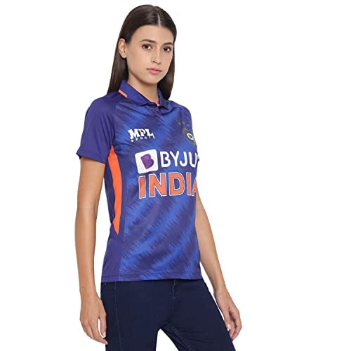 Official Team India Cricket Jersey for Women - Authentic Replica Fan Shirt - Perfect for Matches, Parties & Sports Events