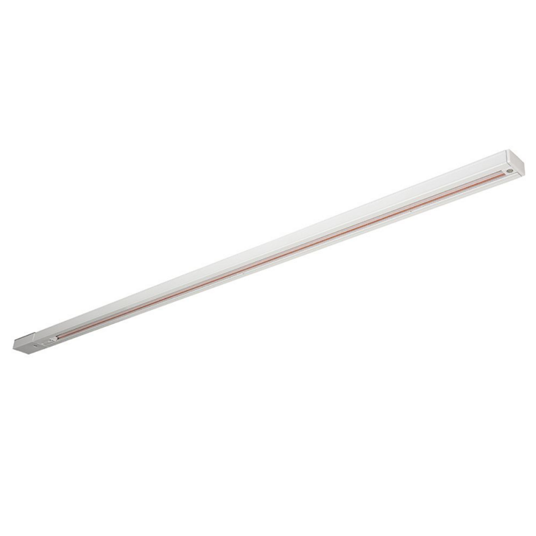 2M Single Circuit 3-Wire White Track Lighting System with Live and Dead Ends - Perfect for Modern Home, Office, and Retail Spaces